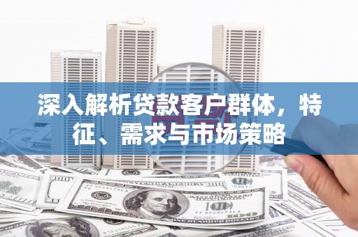 新竹深入解析贷款客户群体，特征、需求与市场策略