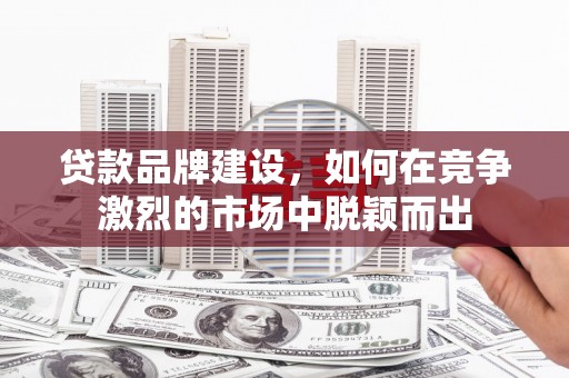 新竹贷款品牌建设，如何在竞争激烈的市场中脱颖而出