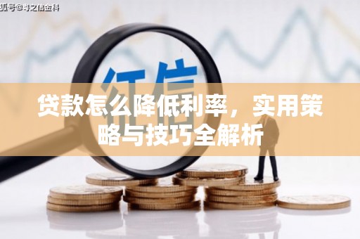 新竹贷款怎么降低利率，实用策略与技巧全解析