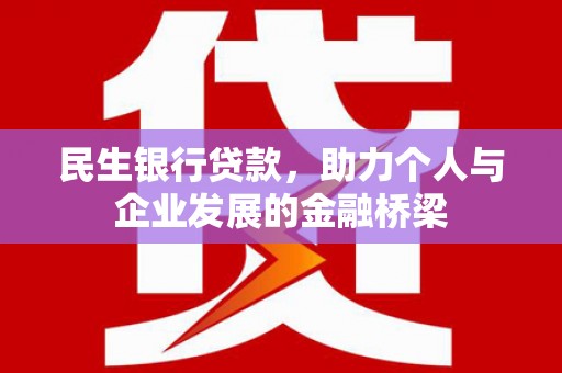 新竹民生银行贷款，助力个人与企业发展的金融桥梁