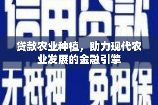 新竹贷款农业种植，助力现代农业发展的金融引擎