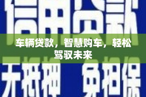 新竹车辆贷款，智慧购车，轻松驾驭未来