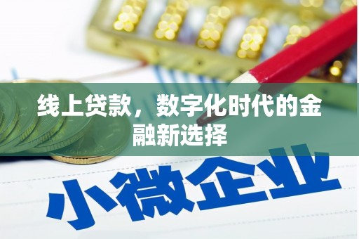 新竹线上贷款，数字化时代的金融新选择