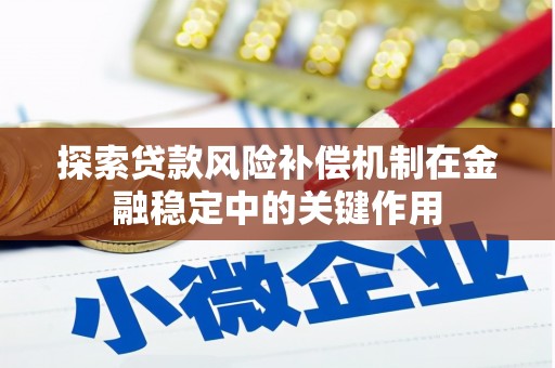 新竹探索贷款风险补偿机制在金融稳定中的关键作用